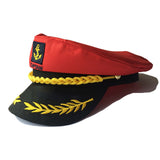 Captains Hat Military Cap White Summer Retro Flat Top