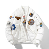 Varsity Jacket Embroidered Flight Suit Women'S Baseball Uniform Hooded Jacket Men