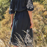 Beth Dutton Bohemian Dress Summer Spring Midi Dress Spring and Summer Sexy Embroidered Dress