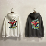 Kanye West Sunday Service Hoodie Flamingo Printing Plus Velvet Pullover Guard