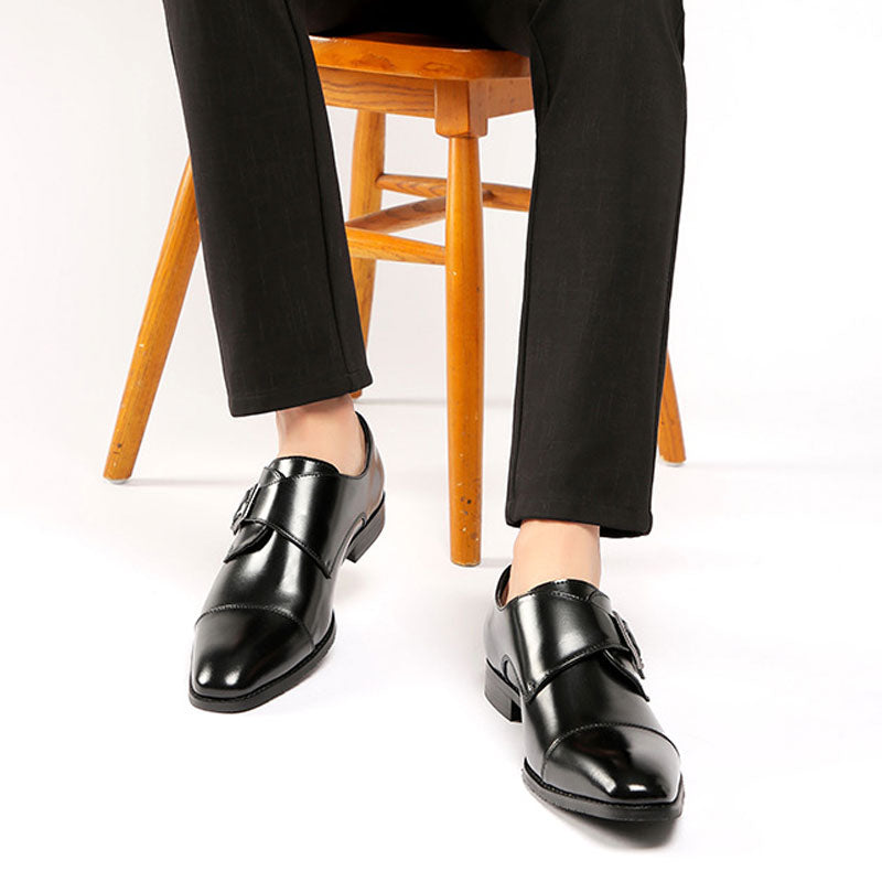 Men's Dress Shoes Classic Leather Oxfords Casual Cushioned Loafer Leather Business Leather Shoes Men