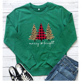 Merry and Bright Sweatshirts Christmas Tree Printed Sweater