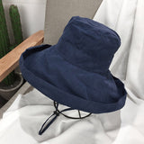 Big Hats Hat Wild Big Brim Sun Hat Female Summer Sun-Proof Bucket Hat