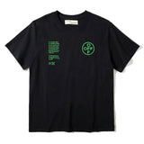 Off White T Shirt Ow Line Arrow Short Sleeve Tee Large Size Tshirt Men'S Clothing Owt