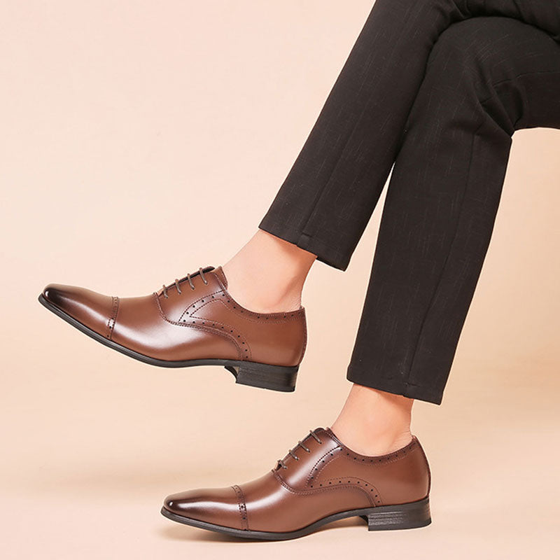 Men's Dress Shoes Classic Leather Oxfords Casual Cushioned Loafer Business Formal Men's Shoes Casual Shoes