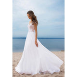 See through Wedding Dress Chiffon Dress Prom Evening Dress Split Swing Dress