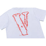 Vlone T Shirt Large V Printed Short-Sleeved T-Shirt Hip Hop Ji