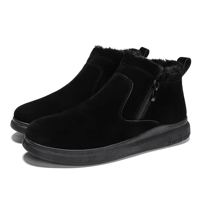 Men's Boots Work Boot Men Casual Hiking Boots Winter High-Top Shoes Short Boots Cotton Shoes Warm Leisure