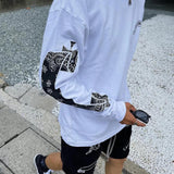 Askyurself T Shirt Printed Men's and Women's Long Sleeves T-shirt Loose