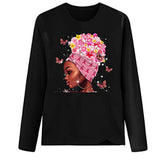 Yes I M Cold Sweatshirts Autumn Sunflower Printed Loose Sweatshirt