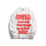 Crew Neck Sweatshirts for Men Men's Autumn Printed Loose round Neck Sweater Casual Pullover
