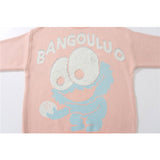 Men Sweater Cartoon Fun Spoof Brocade Sweater Men's Loose round Neck Sweater