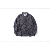 Man Fall Outfits Leopard Print Long Sleeve Shirt Men's Hip-Hop Fashionable Brand Loose Couple Casual Shirt