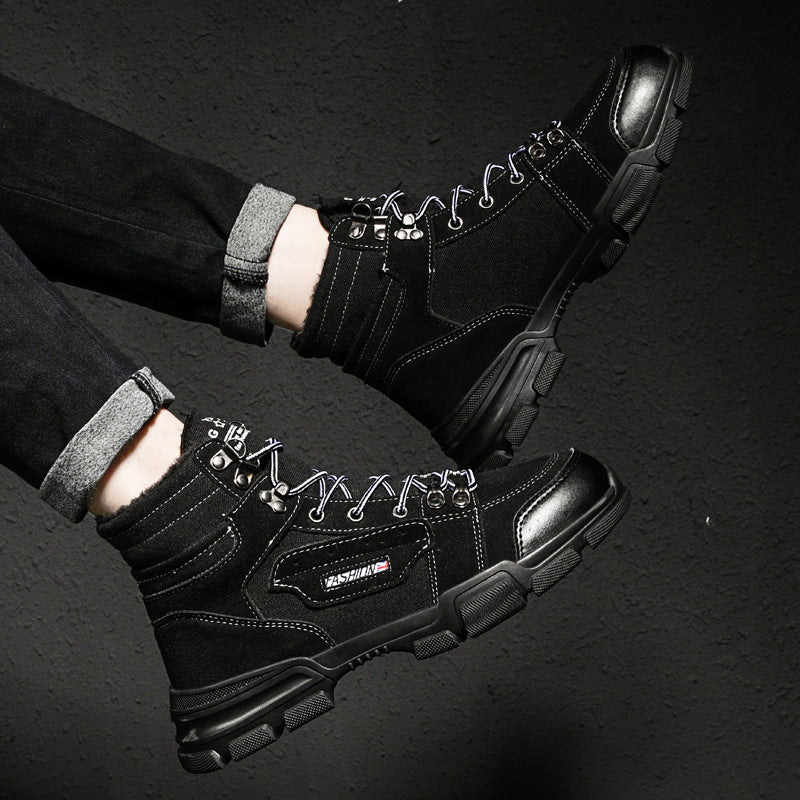 Men's Boots Work Boot Men Casual Hiking Boots Men's Shoes Mid-Top Ankle Boots Outdoor Casual Sports Shoes