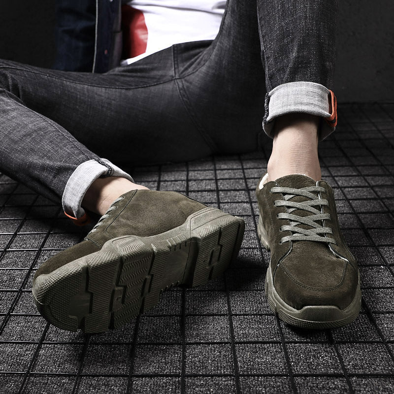 Men Sneakers Men Walking Shoes For Jogging Breathable Lightweight Shoes Casual Retro Men's Shoes Trendy Autumn and Winter Velvet Warm Men's Shoes