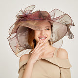 Big Hats Fashion Women's Multi-Color Hat Elegant Personality Spring and Summer Outer Sun Hat
