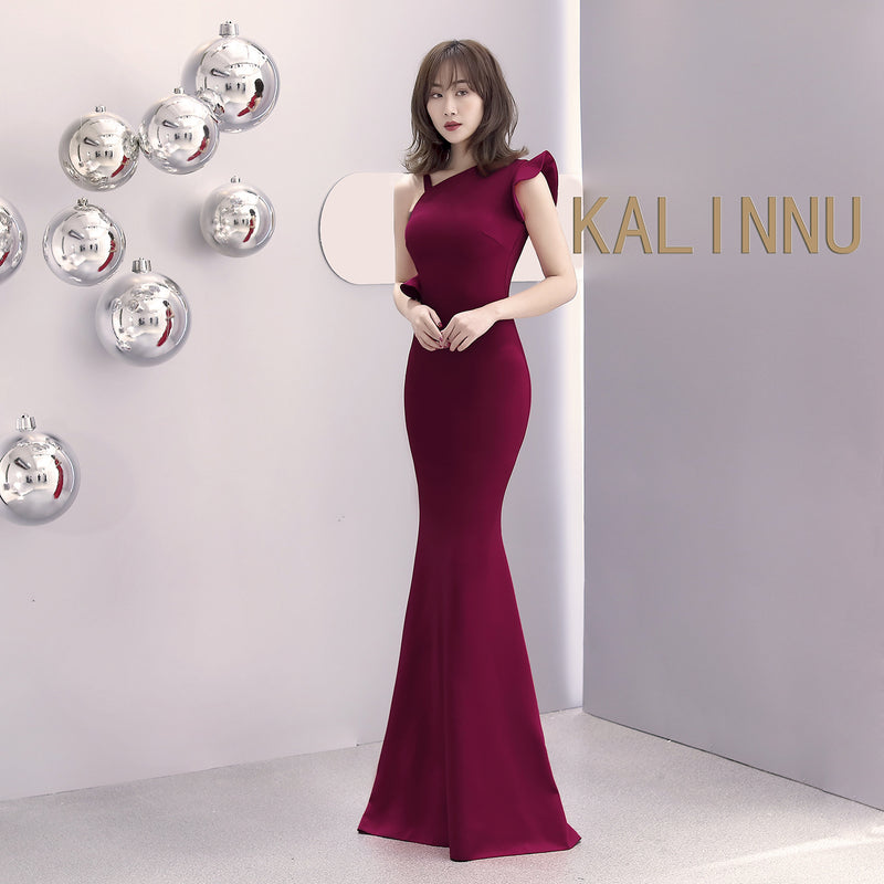 Burgundy Dress Formal Fashion Dress Host Formal Dress Dress for Women