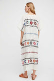 Beth Dutton Bohemian Summer Spring Midi Dress Crew Neck Loose plus Size Women's Clothing