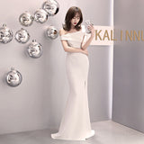Burgundy Dress Formal Evening Dress Women's Fashionable Elegant Sexy Fishtail Dress