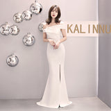 Burgundy Dress Formal Evening Dress Women's Fashionable Elegant Sexy Fishtail Dress
