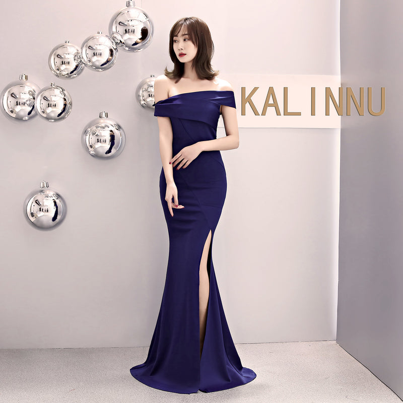 Burgundy Dress Formal Evening Dress Women's Fashionable Elegant Sexy Fishtail Dress