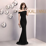 Burgundy Dress Formal Evening Dress Women's Fashionable Elegant Sexy Fishtail Dress
