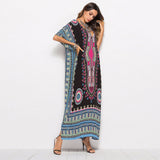 Gypsy Style Dresses South American Style Printed Casual Fashion Robe