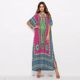 Gypsy Style Dresses South American Style Printed Casual Fashion Robe