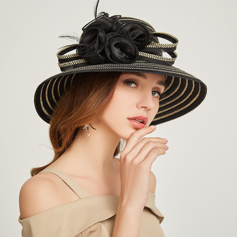 Big Hats Straw Hat Travel Leisure Wide Brim Hat Women's Big Brim Dome Sun Hat
