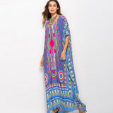 Gypsy Style Dresses South American Style Printed Casual Fashion Robe