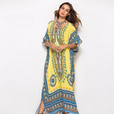 Gypsy Style Dresses South American Style Printed Casual Fashion Robe