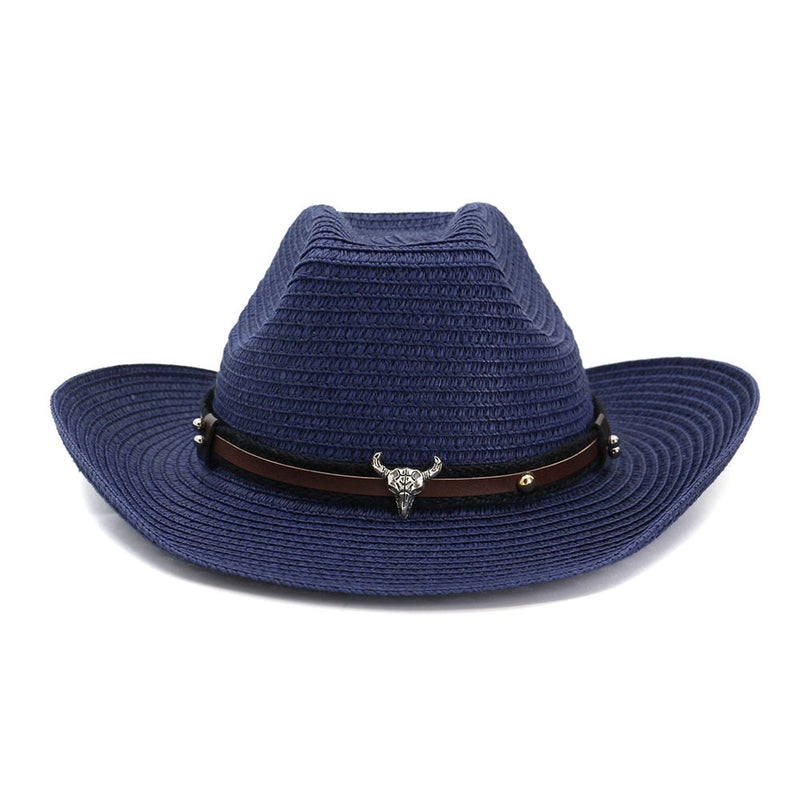 Black Cowboy Hat Top Hat Outdoor Seaside Beach Hat Sun Protection Sun Hat