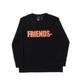 Vlone Sweatshirt Big V Printed Men'S And Women'S Loose Casual Long Sleeves Tshirt Autumn