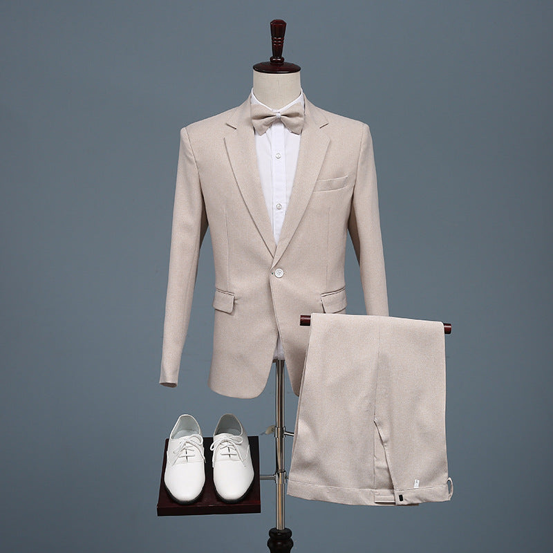 Black Tie Attire Suit Slim-Fit Performance Dress