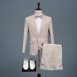 Black Tie Attire Suit Slim-Fit Performance Dress