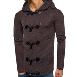 Baja Hoodie Horn Button Thickened Sweater Sweater