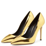Gold Heels High Heels Gold Silver Patent Leather Pumps