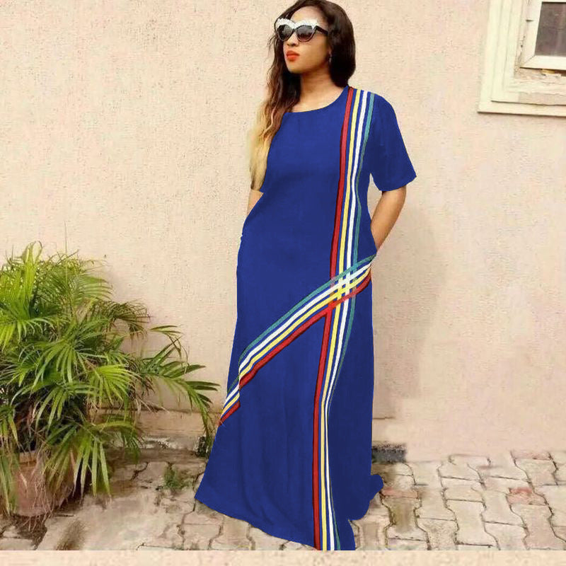 African Women's Wear Clothing Printed Colorful Dress African Dashiki Ankara Styles Dress