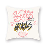 Valentine's Day Pillow Covers 4 Piece Random Styles Together, Peach Peel Printing Car Sofa Pillow Back Cushion/Seat Cushion