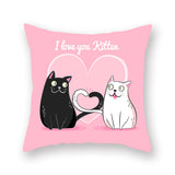 Valentine's Day Pillow Covers 4 Piece Random Styles Together, Peach Peel Printing Car Sofa Pillow Back Cushion/Seat Cushion
