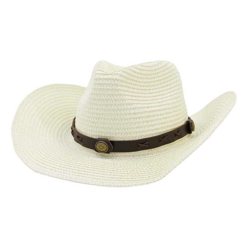 Black Cowboy Hat Western Straw Cowboy Hat Top Hat Outdoor Seaside Beach Hat
