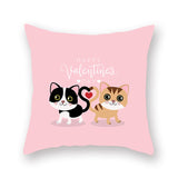 Valentine's Day Pillow Covers 4 Piece Random Styles Together, Peach Peel Printing Car Sofa Pillow Back Cushion/Seat Cushion