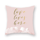 Valentine's Day Pillow Covers 4 Piece Random Styles Together, Peach Peel Printing Car Sofa Pillow Back Cushion/Seat Cushion