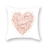 Valentine's Day Pillow Covers 4 Piece Random Styles Together, Peach Peel Printing Car Sofa Pillow Back Cushion/Seat Cushion