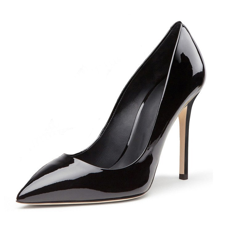 Gold Heels High Heels Gold Silver Patent Leather Pumps