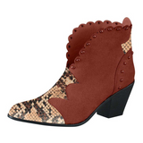 Python Boots Dr. Martens Boots Autumn and Winter Riveted Short Boots