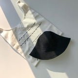 Straw Hat Spring and Summer Bucket Hat Breathable Knitted Sun-Shade Fisherman Hat Women