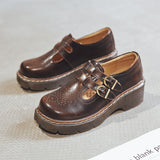 Mary Jane Shoes Vintage Women'S Shoes Jk Leather Shoes