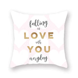 Valentine's Day Pillow Covers 4 Piece Random Styles Together, Peach Peel Printing Car Sofa Pillow Back Cushion/Seat Cushion