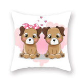 Valentine's Day Pillow Covers 4 Piece Random Styles Together, Peach Peel Printing Car Sofa Pillow Back Cushion/Seat Cushion